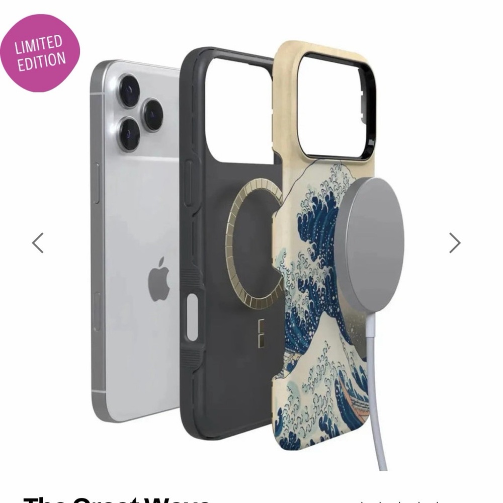 Wave Design Phone Case - Blue - Picture 2 of 3